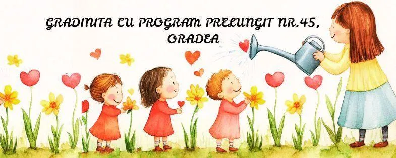 Copii fericiți la Grădinița Nr. 45 Oradea